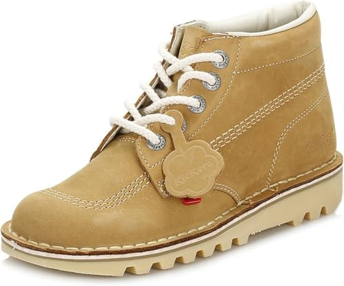 Kickers Kick Hi Womens Tan/Natural Nubuck Boots-UK 7 / EU 41