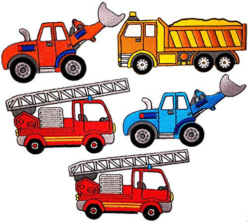 i-Patch - Patches - 0168 - Feuerwehr - Polizei - Lastwagen - Traktor - Bagger - Trecker - Auto - Flicken - Aufnäher - Badges - Bügelbild - Aufbügler - Iron-on - DIY - Applikation - zum Aufbügeln