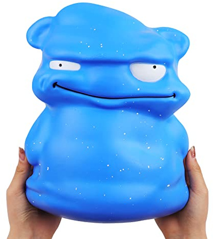 Anboor 24 cm jumbo squishies blått monster kawaii gaint soft toy långsamt stigande doft squishies stresslindring barnleksaker för halloween födelsedagsfest dekoration