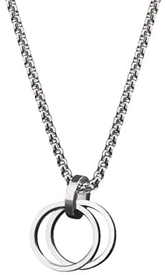HAISENGO Porta occhiali da vista collana anello per donne uomo porta occhiali catena porta occhiali catena porta occhiali catena, Doppio anello, 70cm