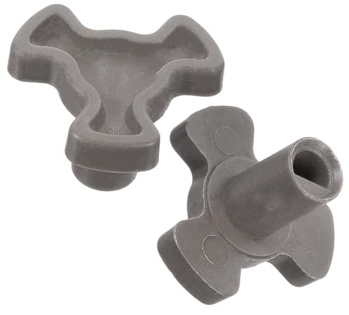 Ryaupy 2PCS Acoplador Giratorio para Microondas - Universal Soporte Bandeja Acoplador - Soporte Guía Rodillo Giratorio, Eje Repuesto para Horno Microondas