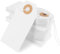 Nogeqi 100 Stück Preisschilder Flohmarkt Etiketten, Preisetiketten Geschenk Anhänger, Geschenkanhänger Weiß 70mm x 35mm Markierungsschildern Weiße für Kleidung Geschenke