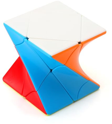 APOMOONS Zauberwürfel 3x3, Speed Magic Puzzle Spielzeug, Verdrehter Gekippter Magic Würfel, 3D Puzzle Spiele für Kinder und Erwachsene 6X6X6CM