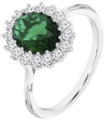 LOTUS SILVER Damenring Geometrisch 925 Sterling Silber - Ergonomisches Design und Perfekte Passform LP3459-3/316 - Ideal für Verlobung - Antrag - Versprechen - Mit Zirkonia - Damenringe