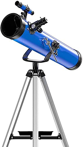 Nybörjarteleskop för barn och vuxna med justerbart stativ, helmetallfäste, 114 mm stor diameter, reseteleskop för astron