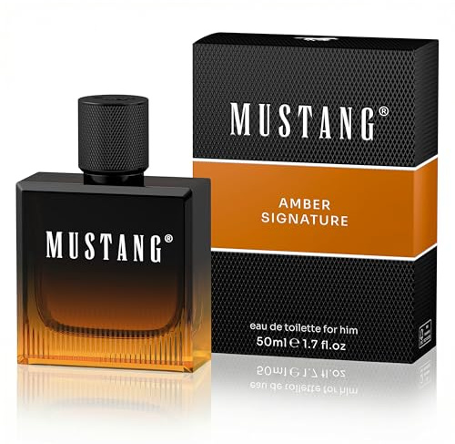 Mustang Signature for him Parfüm Herren 50ml I Orientalisch-aromatisches Eau de Toilette Herren I Männer Parfüm für jedes Alter I Elegant, mystisch & exotisch mit Zimt, Ingwer, Kaschmirholz, Amber