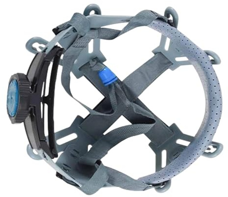 Ｚｉａｌｏｆｉ Innenausstattung für Schutzhelm Atmungsaktiver Anstoßkappen Einsatz mit Dämpfung Als Kopfschutz Einsatz Und Ersatz Innenausstattung für Erwachsene in, Grauer 8-punkt-knopf