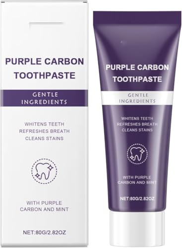 Purple Whitening Care Toothpaste – Cleans Stains, Nurtures Oral Health, Enhances Teeth Luster, Removes Yellow Stains and Spots