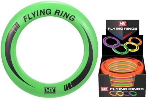 PACK OF 6 - Children's M.Y Flying Rings Frisbee - Flyer Disc - Summer Swimming Beach/Pool Fun! (Assorted colours)