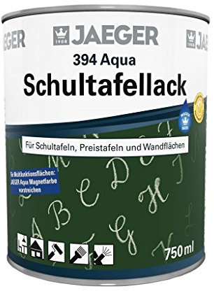 Jaeger AQUA Schultafellack Tischtennisplattenlack, wetterfest (750 ml, mattgrün)