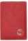 LOLUNA® Etui Porte Carte de crédit RFID - NFC- 3 Volets - 9 Cartes - Mini Portefeuille - Compact - Homme/Femme - Cuir Vachette Véritable Rouge