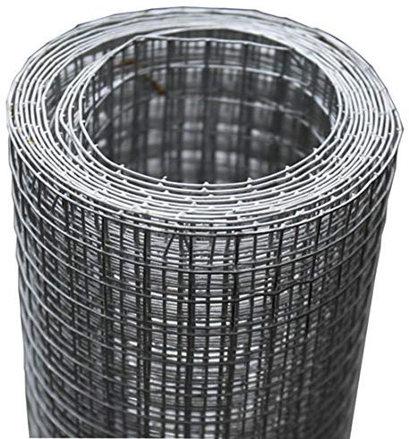 MYPETS - Volierendraht verzinkt und feinmaschig - Maschendraht für Käfige oder Volieren für Nager und Vögel - Drahtgitter 1x5 Meter Rolle 12x12mm - Hasendraht