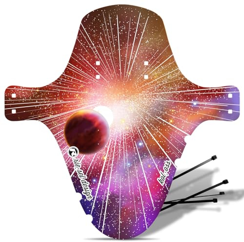 Riesel Design - 1x Mudguard - kol:OSS - XL MTB Schutzblech inkl. Kabelbinder/Stylischer MTB Schmutzfänger/Mountainbike Schutzblech als Spritzschutz für alle Radgrößen ab 26 Zoll