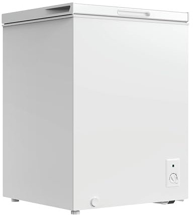aro Congélateur coffre/Congélateur bahut CF1420E, 63.5 x 55.6 x 83.5 cm, 142 L, 5°C à -24°C, dégivrage manuel, classe énergétique E, panier, blanc