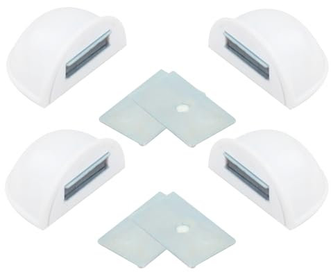 Fermaporta adesivi con magnete per trattenere le porte adesive con magnete (bianco)