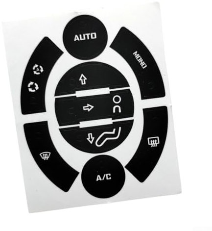 Adhesivo de reparación de botones de vinilo para 308, 3008, 5008 calcomanía para restaurar botones de control