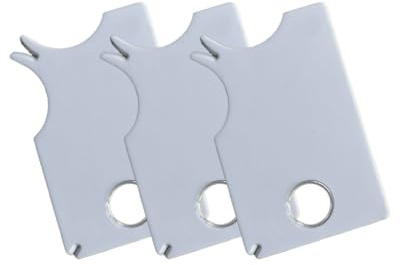 HUVZOR 3 Zeckenkarten, Zeckenlinealkarten mit Lupe, schnell zu reinigende Zeckenkarten, geeignet für Menschen, Kinder, Hunde, Katzen