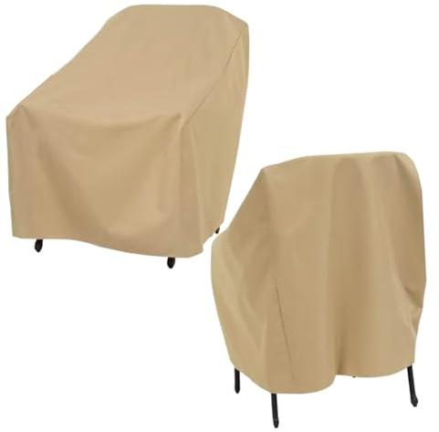 Nybhyjka Housses de chaise pour l'extérieur – Housses de meubles de pelouse imperméables pour extérieur, protection réglable et robuste pour jardin, porche, piscine, plage, maison, hôtel, villa