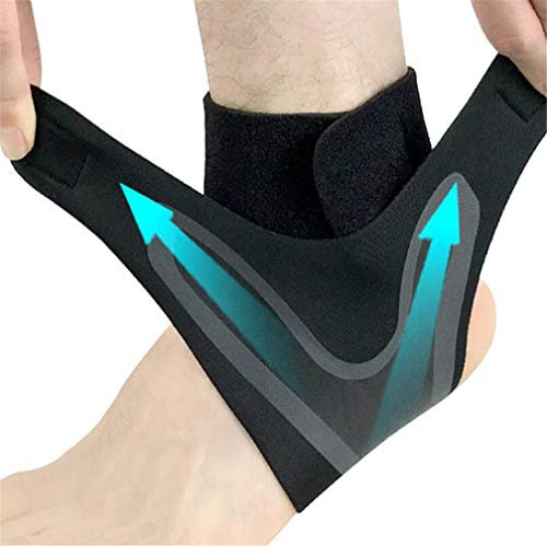Xemz Ankle Brace Support Sleeve, Adjustable Breathable Elastic Ankle Brace Sleeve for Basketball Sports Joint, Arch Support, Foot Ankle Heel, 1 Pair (XL)