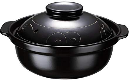 CVNIMV Cazuela De Cerámica Olla Cazuela con Tapa con Tapa Utensilios De Cocina De Cerámica Retro Olla De Barro Redonda Prevención De Desbordamiento Diámetro Grande (Tamaño: 21 Cm) (Onec