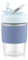 Sivaphe Reusable Glass Coffee Cup | 12oz/350ml Leakproof Travel Mug with Portable Metal Handle,Blue| Borosilicate Glass,Eco-Friendly,BPA-Free|Camping,Gifts,Car Mug,School