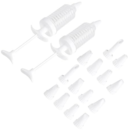 Holibanna 16piezas Para Repostería Prensa Para Galletas De Herramienta De Glaseado Con Boquillas Pastelera Para Decorar Postres Suministros De Cocina Para Principiantes