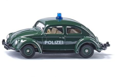 Siku VW Beetle Police, metall/plast, leksaksbil för barn