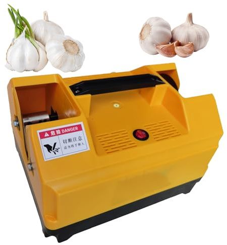 Taglierina elettrica per aglio e radici, macchina a doppia testa per rimuovere cime e code, taglia efficacemente steli e radici di aglio e cipolla