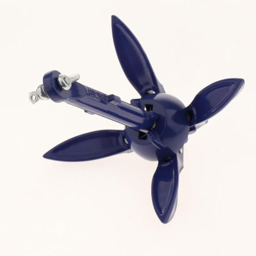 Ancora per barche Accessori per la nautica Attrezzatura robusta in acciaio al carbonio compatibile con canoe Piccole imbarcazioni Sci nautico(0.24KG)