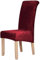 Homaxy Samt Stuhl Deckt Satz von 6, Stretch Esszimmer Stuhl Deckt, Spandex Plüsch Stuhl Decken Große Esszimmer Stuhl Protector (weinrot)