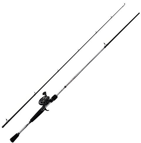 Abu Garcia Fast Attack gjutningskombination 2,13 m |10–40 g, fiskespö rulle kombination, Baitcast-kombinationer, rovdjur, gäda/abborre/zander, unisex, svart/silver