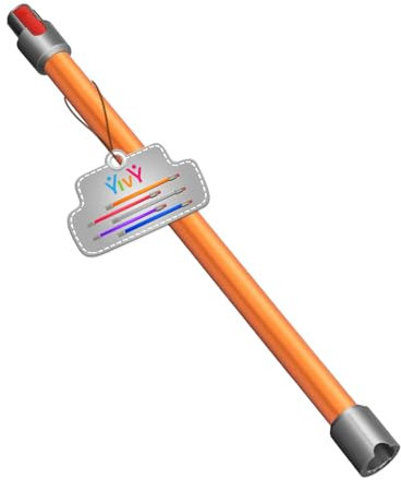 Schnellspanner Staubsaugerrohr Ersatz für Dyson V15 V11 V10 V8 V7 Teleskopstange, Ersatzteile Rohr 72cm, Zubehör Röhrchen, Metall Saugrohr