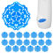 20 Stück Urinalsieb mit Duft, Urinal Sieb, Urinalsieb Spritzschutz, Universal Urinalsieb Urinaleinlage für Toiletten, Badezimmer, Urinal Stein Spritzschutz und Geruchsschutz, Antiblocking (Blue)