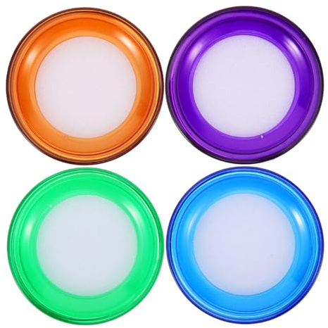Cabilock Lot de 4 Éponges Humidificatrices pour Doigts, Accessoires Bureautiques Multicolores, Outil D'humidification Précis pour Compter L'argenté et Manipuler Documents au Bureau