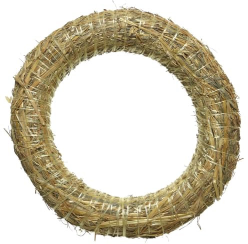 Straw Wreath - Decorative Door Wreath, Blank Roman Ring - Various Diameters to Select - 35 cm