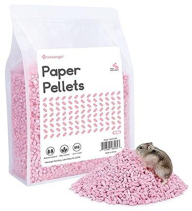 Niteangel Hamster-Papierpellets als Einstreu für syrische Zwerghamster, Gerbils, Mäuse, Lemminge, Degus oder andere kleine Haustiere. (Rosa)