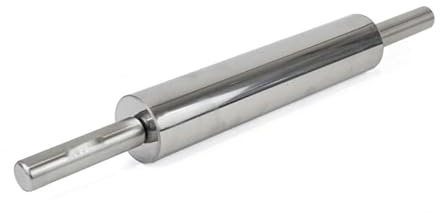 DAMDAM GO - Rodillo De Cocina para Amasar - Rodillo Amasar De Acero Inoxidable Antiadherente, 38 cm