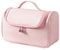 Veki Bolsa de Almacenamiento Portátil Compatible con Dyson Airwrap Styler, Bolsa Organizadora con Gancho de Colgar para Secador de Pelo, Estuche de Viaje para Rizador de Pelo y Accesorios (Rosa)