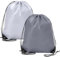 Turnbeutel Baumwolle,2 Stück Drawstring Bag,34×42 cm Stoffrucksack Beutel,Pe-beutel Kordelzug Turnbeutel,Gym Sack Turnbeutel zum Bemalen Groß,Turnbeutel mit Kordelzug für Sport,Fitnessstudio,Reisen