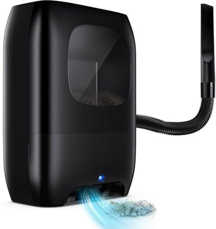 Aspirateur Stationnaire sans Contact 700 W, aspirateur Automatique avec réservoir de poussière de 7 L et buse, Filtration en 4 étapes, aspirateur de Salon de Coiffure pour balayer Les Poils