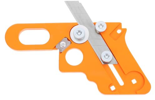 Vaguelly Outil de coupe de bord groupe coupe-bordure pour le travail du bois baguage outil de coupe-bordure tondeuse rabot à main pour le travail du bois coupe-bande de chant acier Orange