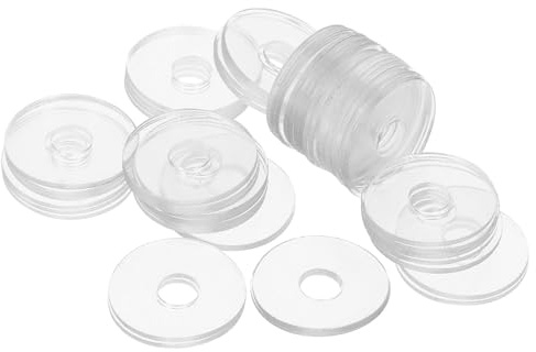 MUSISALY 50 Rondelle Trasparenti in Vinile per Viti M6x20x1, Guarnizioni Flessibili Antivibrazione per Maniglie Doccia, Accessori per Fai da Te