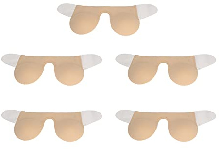 Petjoyful 5 pièces soutien-gorge collant sans bretelles en forme de U tasse profonde plongée Silicone Push Up soutien-gorge adhésif pour les femmes de mariage (C)