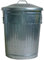 Guillouard - Poubelle galva 30 l / Ø35 cm, Électroplaqué
