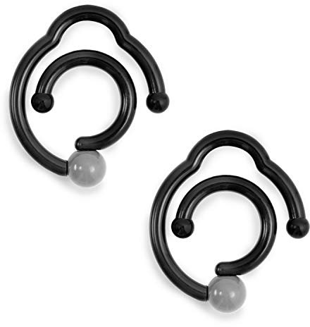 hauck Hook Me, Schwarz - Universal Haken für Kinderwagen & Buggys, 360° Drehbar, Belastbar bis 4 kg, Geeignet für Wickeltaschen, Einkaufstaschen & Handtaschen, Karabiner für Unterwegs