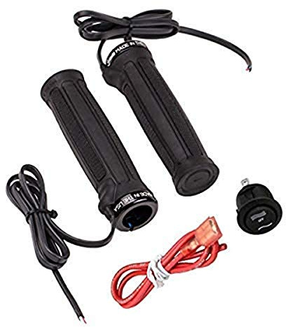 Heat Demon 215049 High/Low ATV Clamp-On Heated Grip Kit with Round Rocker Switch, Black