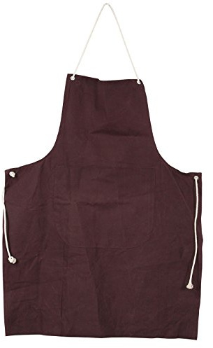 NITRAS 2200 canvasförkläde förkläde förkläde förkläde haklapp bomull, rödbrun stl. 80 x 100 cm, Rödbrun, XL