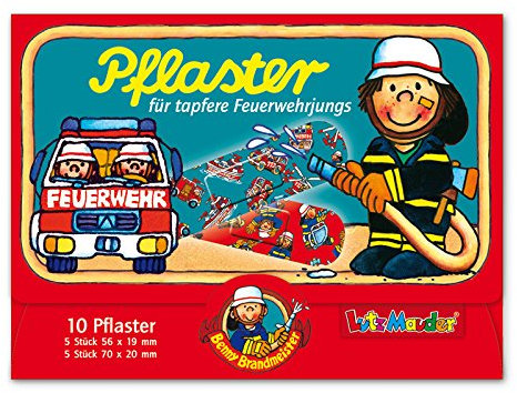 10 Kinderpflaster * FEUERWEHR * von Lutz Mauder // 14601 // Pflaster Pflasterbriefchen Pferde Pony