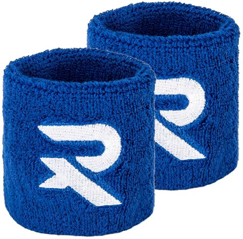Raquex Baumwoll Armbänder - Weiches, dehnbares Baumwollmaterial. 8 cm oder 13 cm breit. Sport-Schweißbänder für Männer und Frauen 7 Farben zur Auswahl