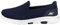 Skechers Women's GO Walk 5 Slip On Trainers, Navy Textile White, 6.5 UK Wide
